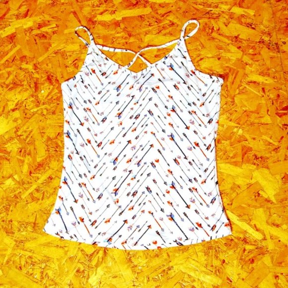 TANK TOP*SPAGHETTI STRAPS*WISHFUL PARK*WOMEN L*SOUTHWEST/TRIBAL DESIGN - Picture 1 of 6